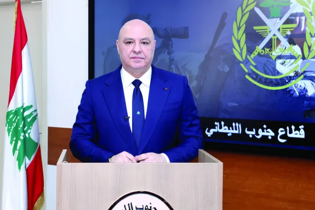 
جوزف عون ابتکار حل بحران با اسرائیل را از پادگان ارتش در جنوب اعلام می‌کند (ریاست‌جمهوری لبنان)