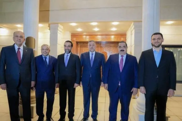 قادة الأحزاب والقوى التي شكَّلت «المجلس الوطني» (إعلام المجلس)