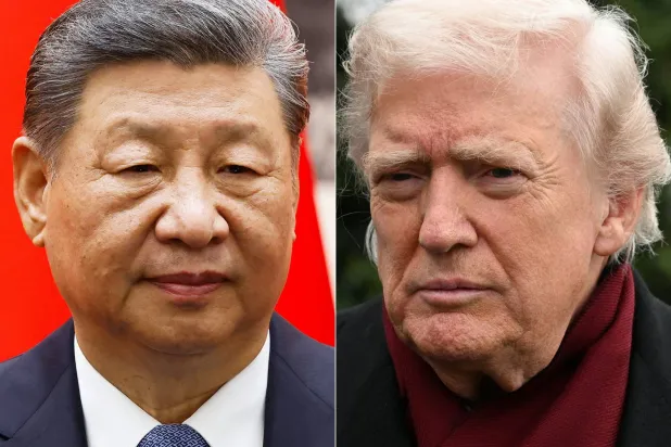 This combination of pictures created on November 24, 2025 shows, L/R, China's President Xi Jinping in Beijing on November 12, 2025 and US President Donald Trump in Washington, DC, on November 22, 2025. (Photo by Maxim Shemetov and Alex Wroblewski/ various sources / AFP) 