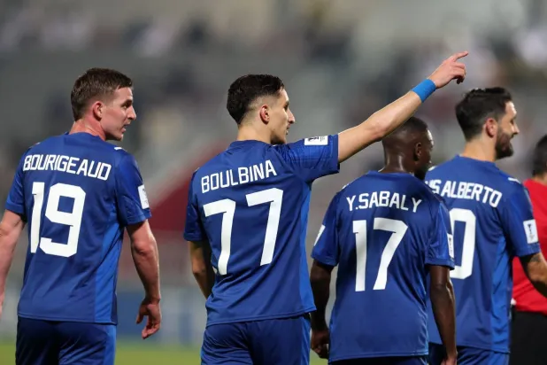 فرحة لاعبي الدحيل برباعيتهم في الاتحاد (الدحيل القطري)