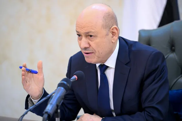 Chairman of the Yemeni Presidential Leadership Council Dr. Rashad al-Alimi. (Government media)