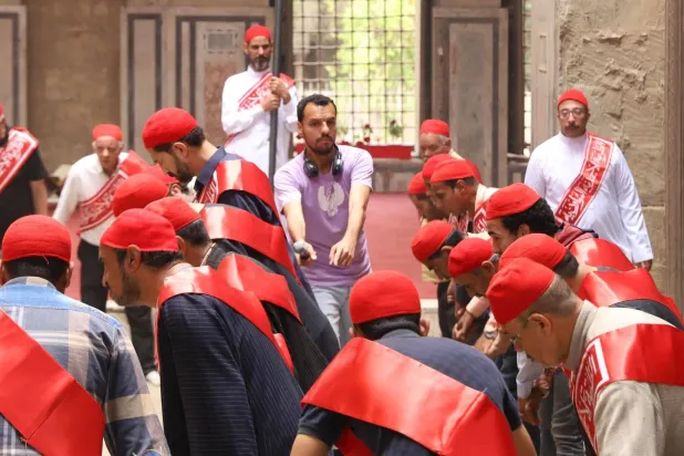 خلال تصوير إحدى لقطات الفيلم (الشركة المنتجة)