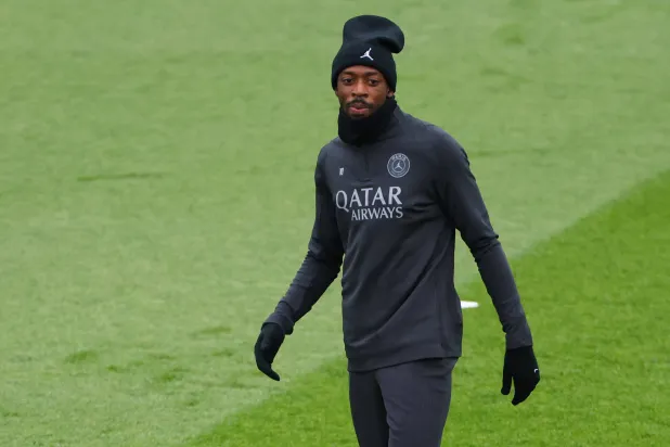 المهاجم الفرنسي عثمان ديمبيلي (رويترز)