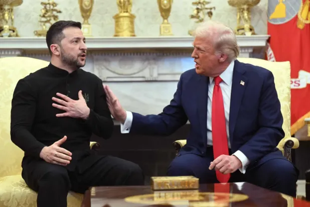 US President Donald Trump and Ukrainian President Volodymyr Zelensky at the White House (File/AFP)