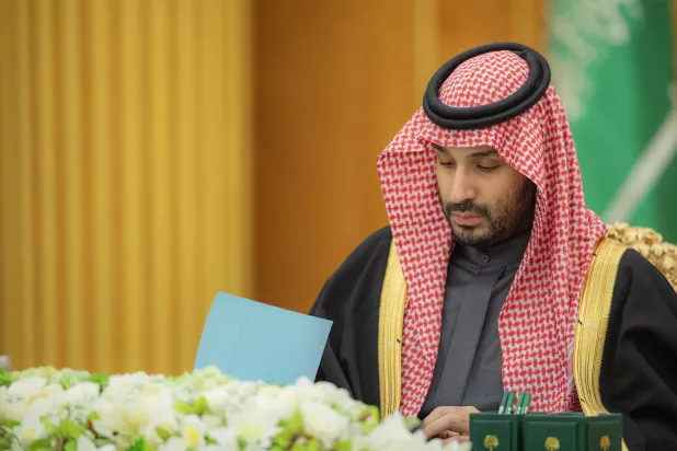 الأمير محمد بن سلمان لدى ترؤسه جلسة مجلس الوزراء في الرياض الثلاثاء (واس)