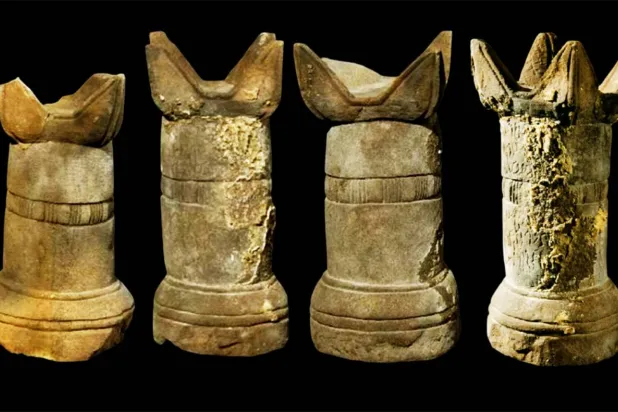 مجامر أسطوانية من محفوظات متحف تيماء