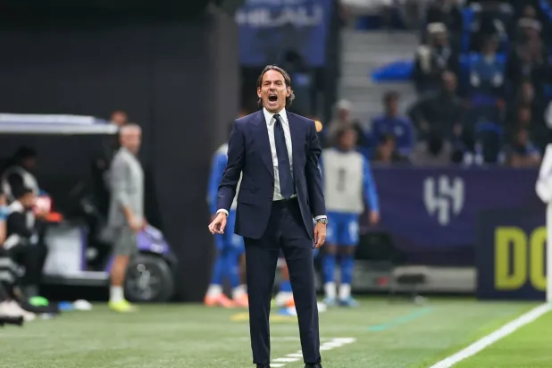 الإيطالي سيموني إنزاغي مدرب فريق الهلال (تصوير: سعد العنزي)