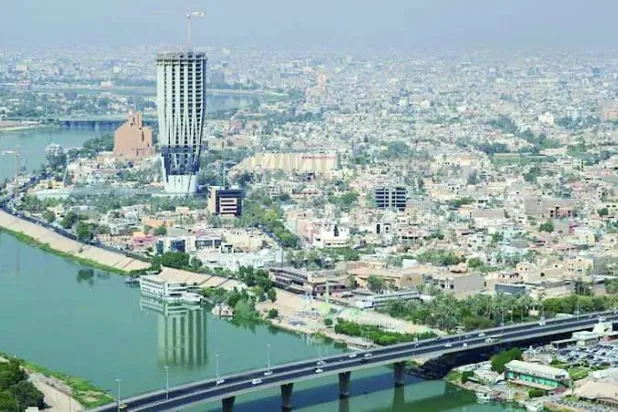 صورة جوية لجانب من بغداد (متداولة)