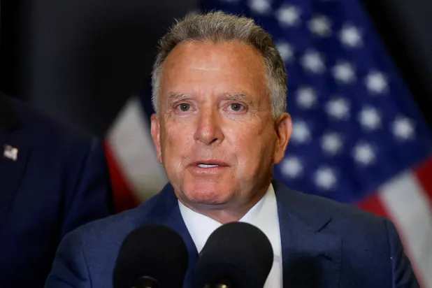 US Special Envoy to the Middle East Steve Witkoff speaks to members of the media, in Kiryat Gat, Israel, October 21, 2025. (Reuters)