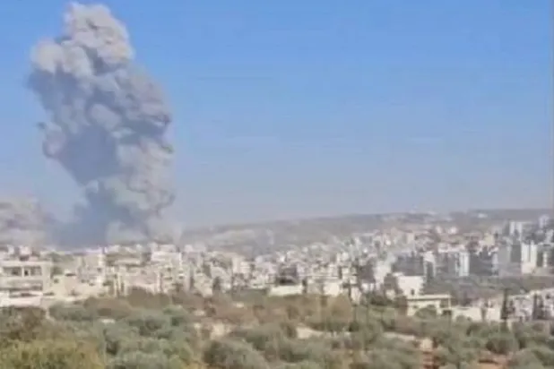 لقطة من الفيديو المتداول للانفجار