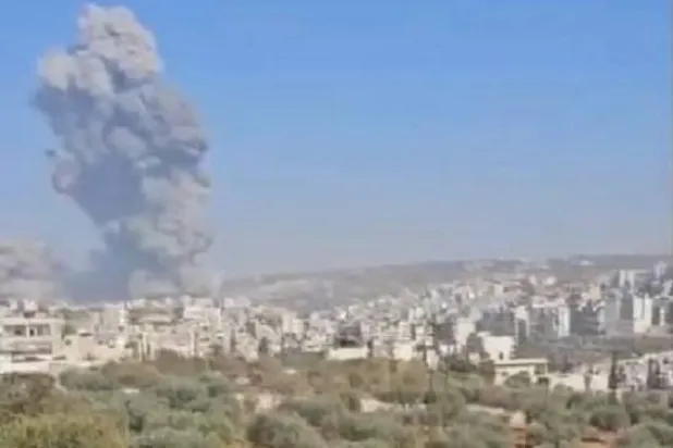 Patlamaya ait dolaşıma giren videodan bir kare