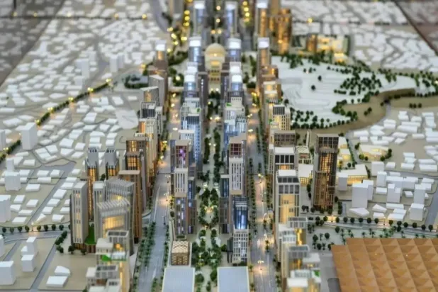A simulated image of the Masar project developed by Umm Al Qura for Development and Construction (SPA). 
