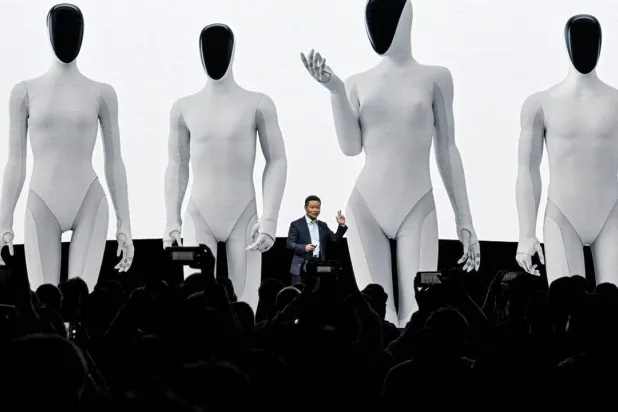 Chinese firms have soared ahead in the race to develop AI-powered robots that could one day help perform everyday tasks. Jade GAO / AFP
