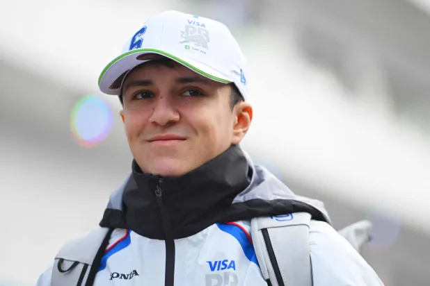 LAS VEGAS, NEVADA - NOVEMBER 22: Isack Hadjar of France and Visa Cash App Racing Bulls arrives in the Paddock prior to the F1 Grand Prix of Las Vegas at Las Vegas Strip Circuit on November 22, 2025 in Las Vegas, Nevada. Rudy Carezzevoli/Getty Images/AFP