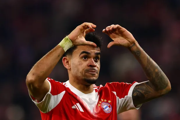 نجم بايرن ميونيخ الكولومبي لويس دياز (إ.ب.أ)