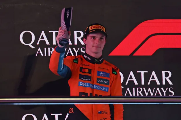 أوسكار بياستري سائق مكلارين جاء ثانيا في لوسيل (إ.ب.أ)