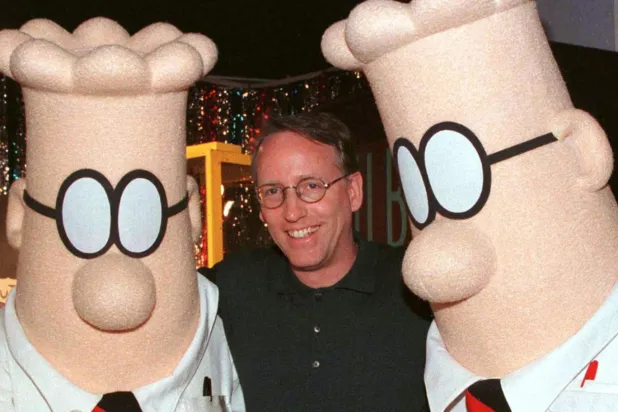 1990'larda ünü dünyaya yayılan Scott Adams, iki yıl önce YouTube kanalında sarf ettiği ırkçı ifadelerle tepki çekmişti (Reuters/Arşiv)