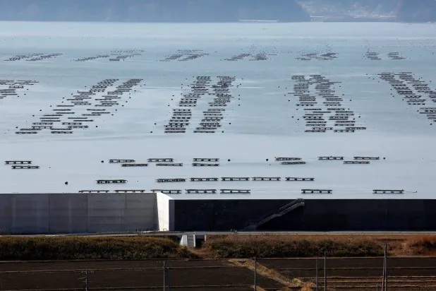An oyster farm at Hirota Bay in Rikuzentakata, Iwate prefecture, Japan. (Reuters)