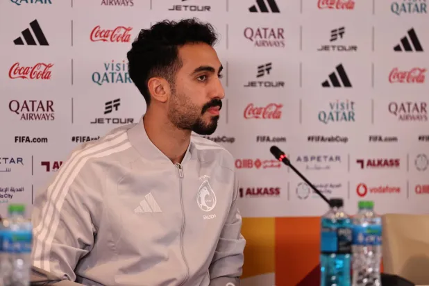 نواف العقيدي حارس مرمى المنتخب السعودي (تصوير: سعد العنزي) 