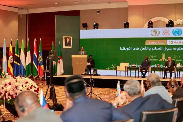 جانب من أشغال الاجتماع الأفريقي رفيع المستوى في وهران بغرب الجزائر الاثنين (الخارجية الجزائرية)