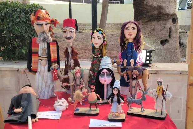 الأراجوز والعرائس التقليدية في الحديقة الثقافية بالسيدة زينب (منسق عام الملتقى)
