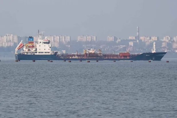 سفينة شحن في البحر الأسود (رويترز)
