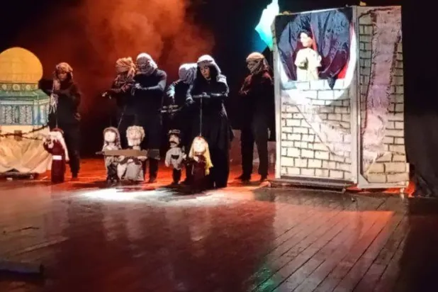 تضمن العرض بعضاً من أغاني أم كلثوم خصوصاً عن فلسطين (وزارة الثقافة المصرية)