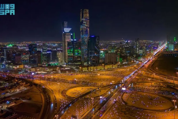 A night view of Riyadh, Saudi Arabia. (SPA)