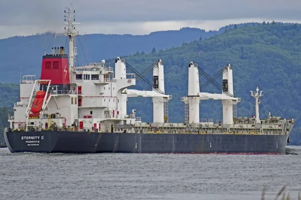 سفينة الشحن «إترنيتي سي» (أ.ب)