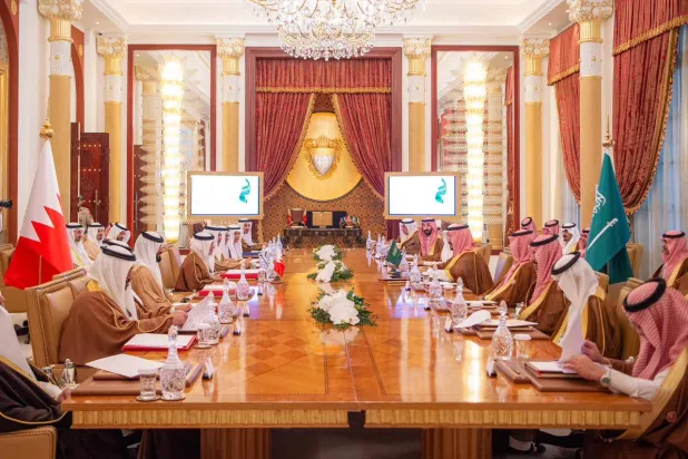 جانب من الاجتماع الرابع لمجلس التنسيق السعودي - البحريني في المنامة الأربعاء (واس)