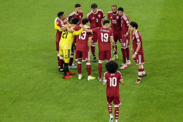 قطر في مهمة صعبة أمام سوريا (تصوير: سعد العنزي)