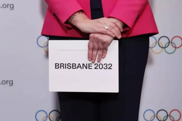 كشف منظمو أولمبياد بريزبين 2032 عن الشعار الرسمي للألعاب «أؤمن. أنتمي. أتجدد» (أ.ف.ب)