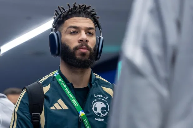 العبود خلال تواجده مع بعثة المنتخب السعودي في كأس العرب (الشرق الأوسط)