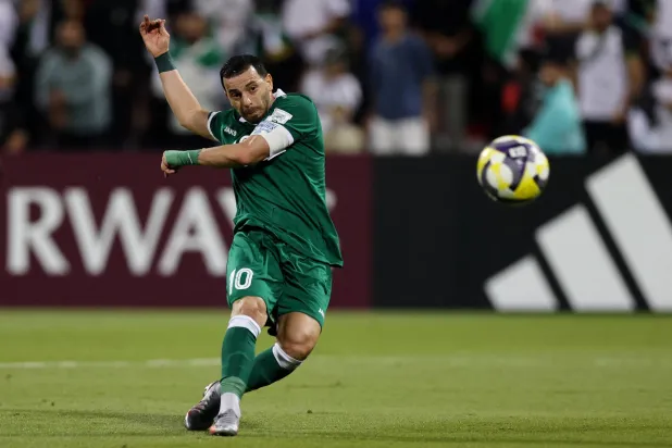 محمود المواس نجم منتخب سوريا (رويترز)