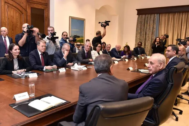Parliament Speaker Nabih Berri meets with UN Security Council Delegation in Beirut (Lebanese Parliament)