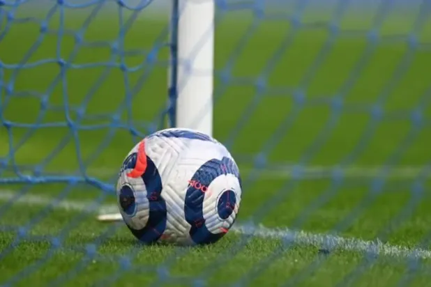 Soccer Football - Premier League - Everton v Aston Villa - Goodison Park, Liverpool, Britain - May 1, 2021 A match-ball is seen before the match Pool via REUTERS/Michael Regan