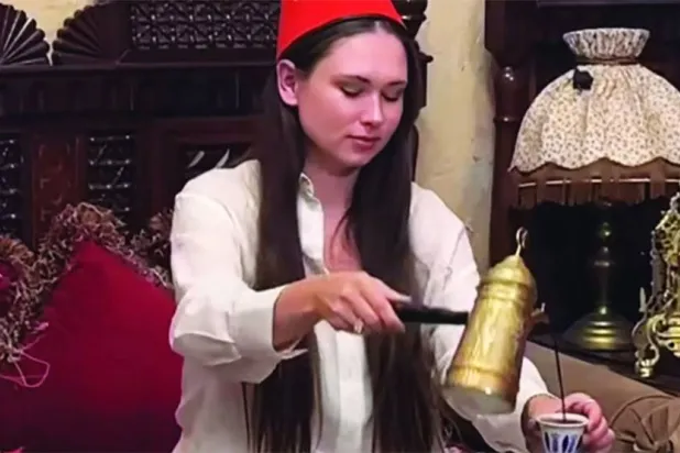 في مدينة بعلبك خلال جولاتها في مناطق لبنان (إنستغرام)