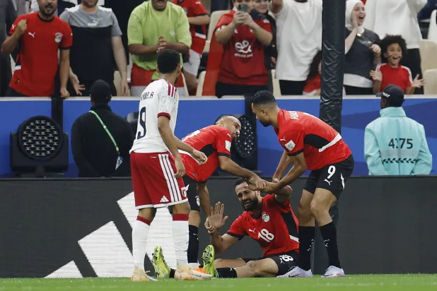 فرحة مصرية بهدف التعادل (رويترز)