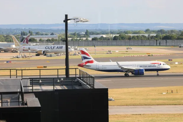 File photo: A plane prepares ahead of taking-off, after radar failure led to the suspension of outbound flights across the UK, at Heathrow Airport in Hounslow, London, Britain, July 30, 2025. (Reuters)