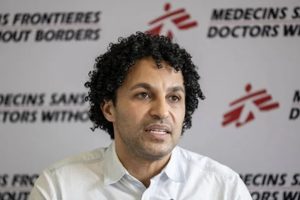 رئيس منظمة أطباء بلا حدود جاويد عبد المنعم (أ.ف.ب)