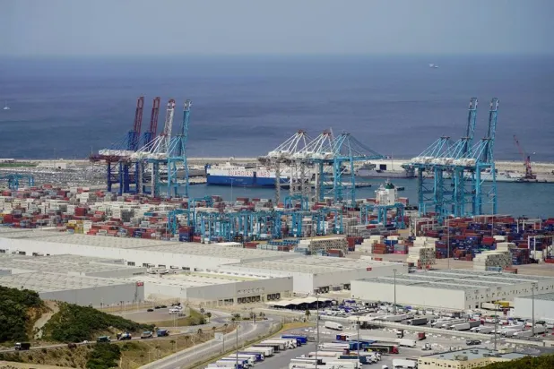 A general view of Tanger Med Port, on the Strait of Gibraltar, east of Tangier, Morocco June 6, 2024. (Reuters) 