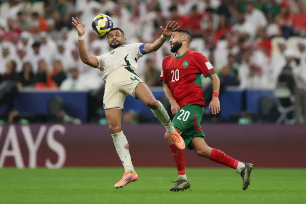 المغرب هزم السعودية وتأهلا سوياً لربع نهائي كأس العرب (رويترز) 