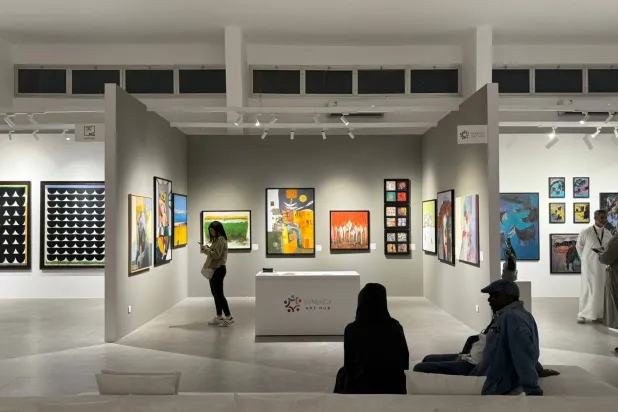 فعالية تمتد على مدى 6 أيام لدعم الفنانين السعوديين والعالميين (الشرق الأوسط)