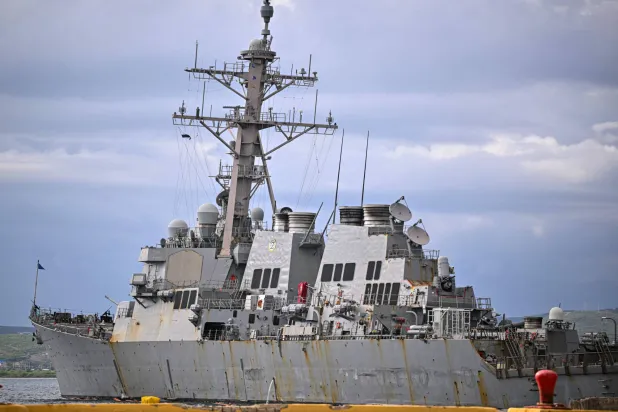 مدمرة أميركية حاملة للصواريخ ترسو في بورتو ريكو (أ.ف.ب)