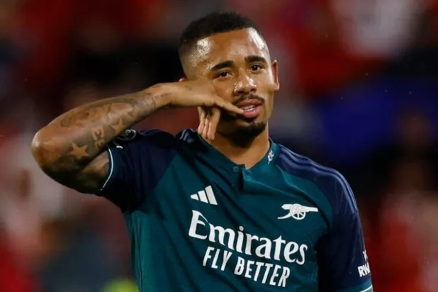 مهاجم آرسنال البرازيلي غابرييل خيسوس (رويترز)