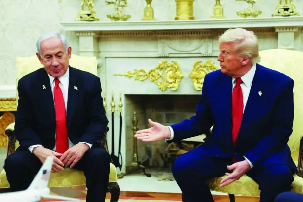 İsrail Başbakanı Binyamin Netanyahu ve ABD Başkanı Donald Trump (AP)
