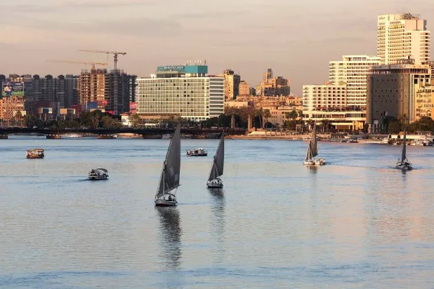 Boats sail on the Nile River in Cairo, Egypt, December 9, 2025. (Reuters)