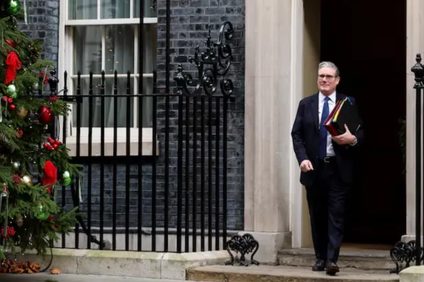 British Prime Minister Keir Starmer leaves 10 Downing Street in London, Britain, December 10, 2025. REUTERS/Hannah McKay 