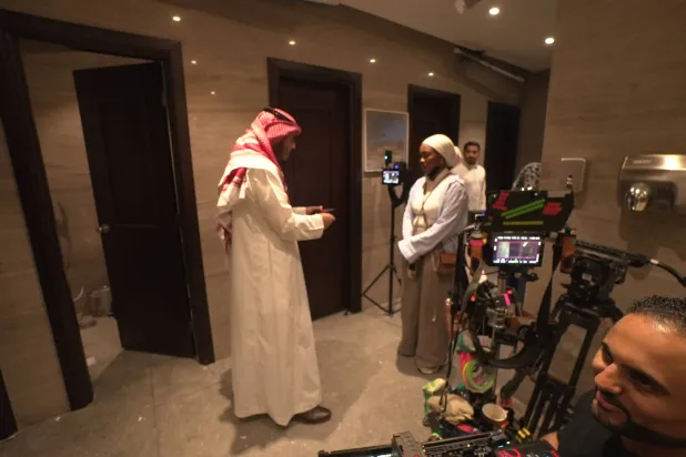 من كواليس تصوير الفيلم (الشرق الأوسط) 