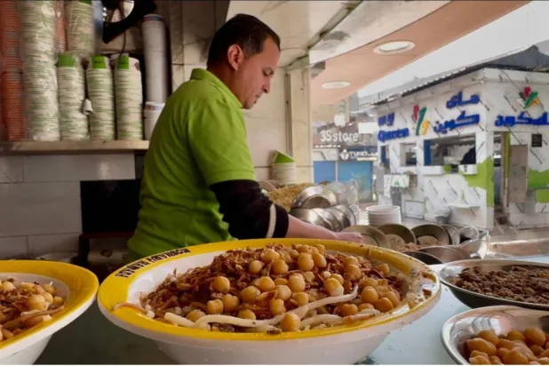 الكشري من الأكلات الشهيرة بمصر (تصوير: عبد الفتاح فرج)
